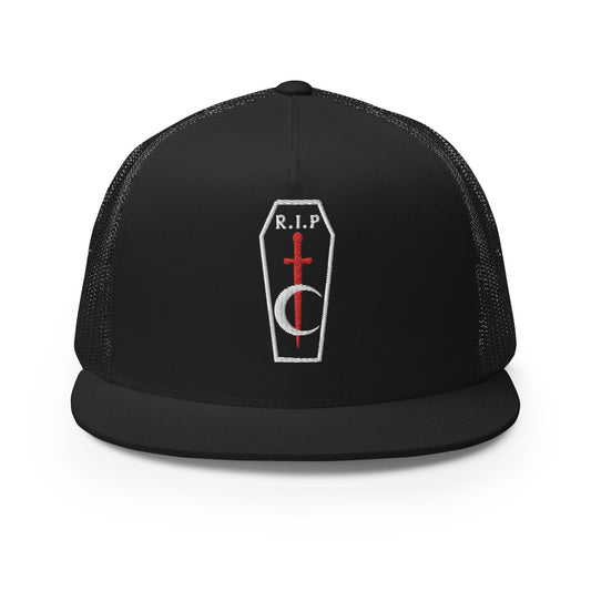 Coffin Trucker Cap  RIP Tattoo Care Default Title  