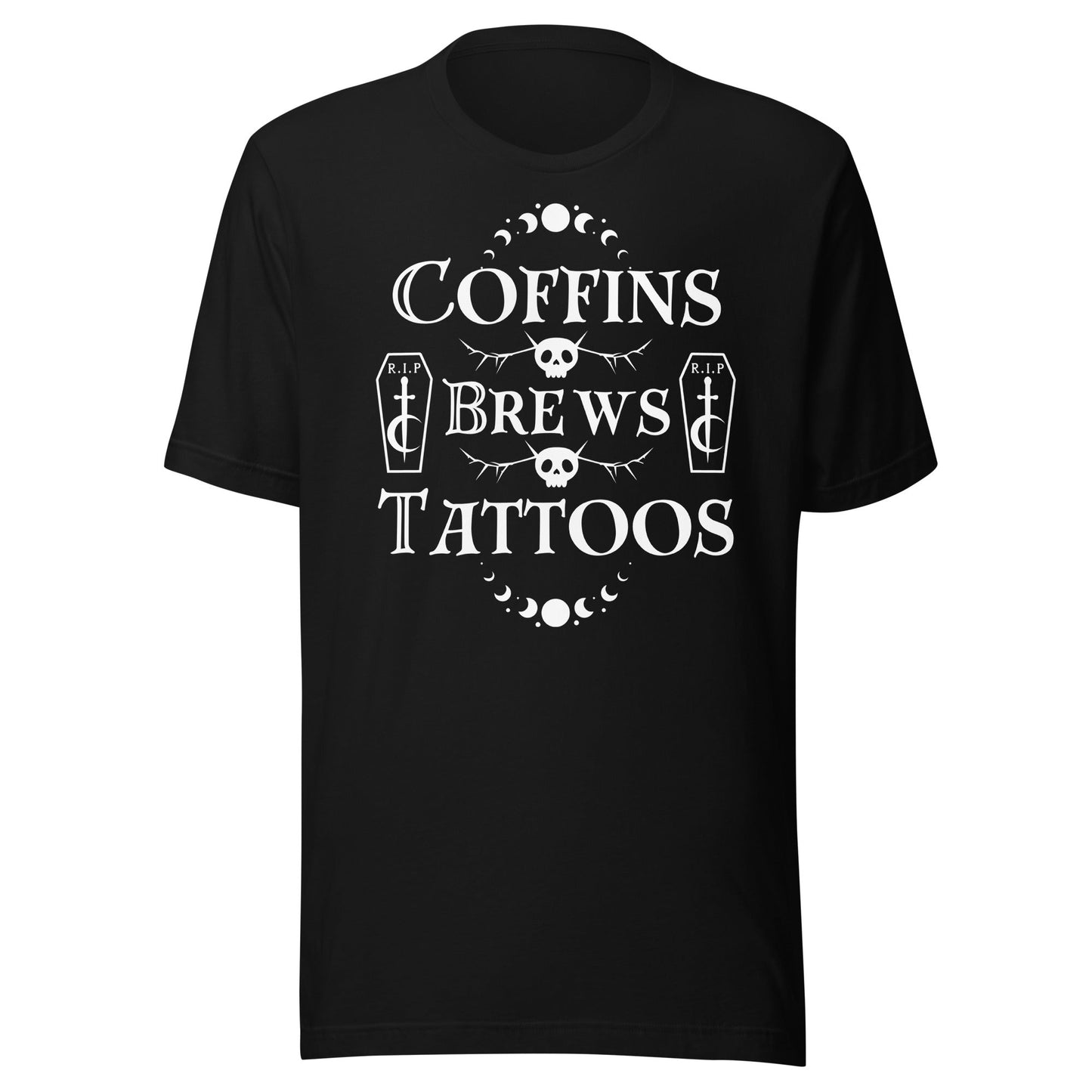 Coffins Brews Tattoos T-Shirt  RIP Tattoo Care XS  