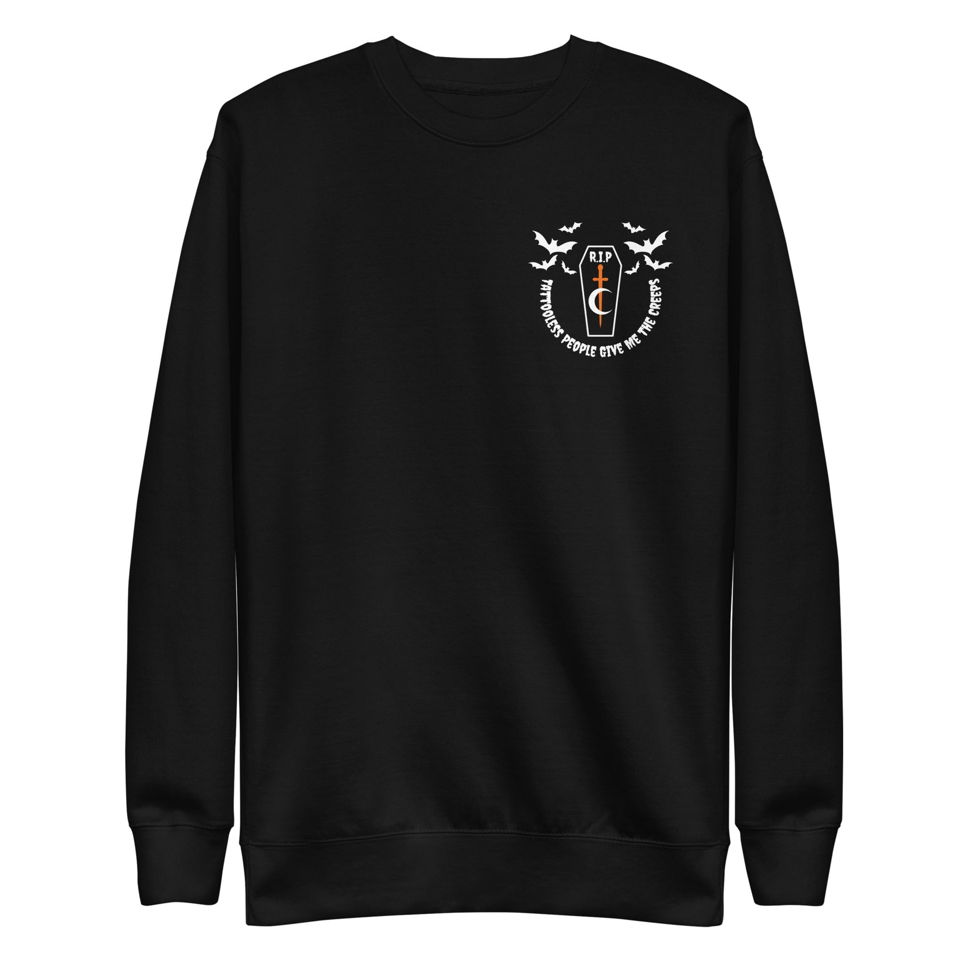 Gives Me The Creeps Unisex Premium Sweatshirt  RIP Tattoo Care   