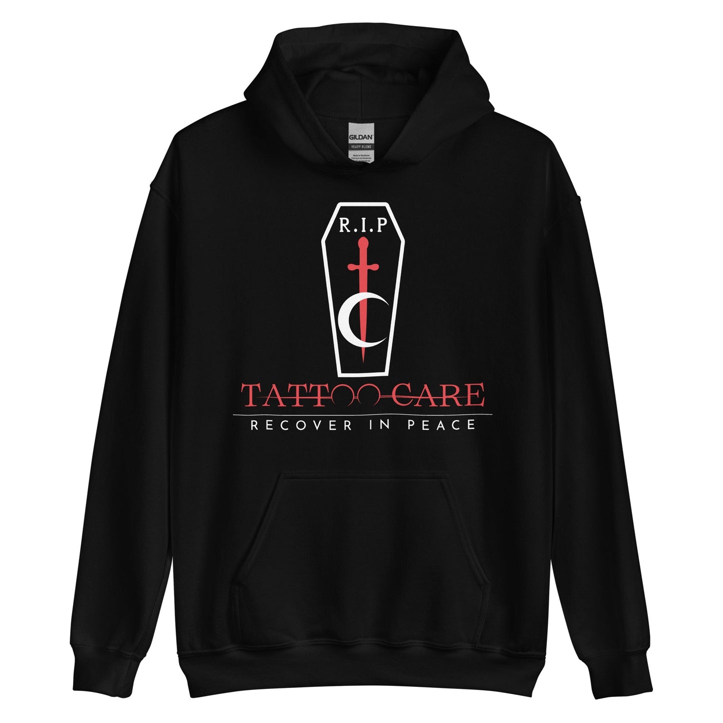 RIP Coffin Heavy Blend Hoodie  RIP Tattoo Care   