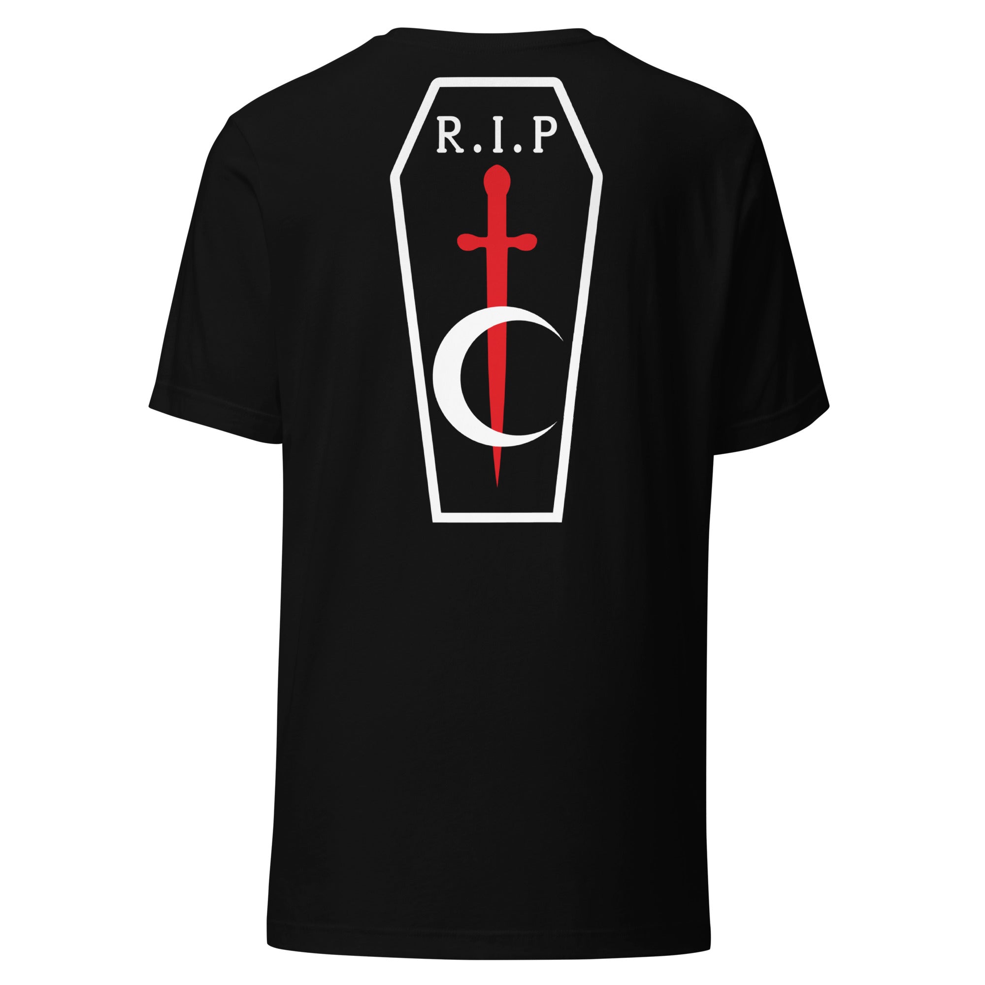 RIP Coffin T-Shirt (Front & Back) - RIP Tattoo Care