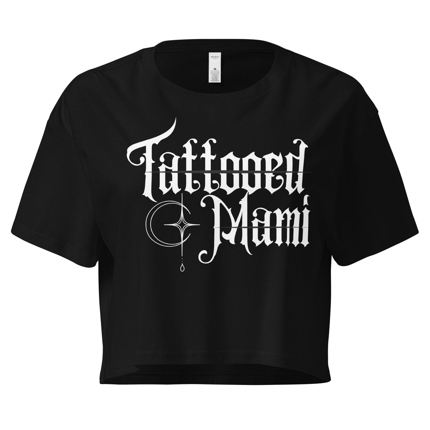 Tattooed Mami Relaxed Fit Crop Top  RIP Tattoo Care XS  