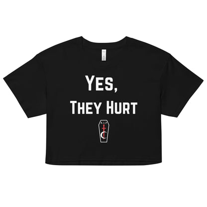 Yes, They Hurt Relaxed Fit Crop Top  RIP Tattoo Care   